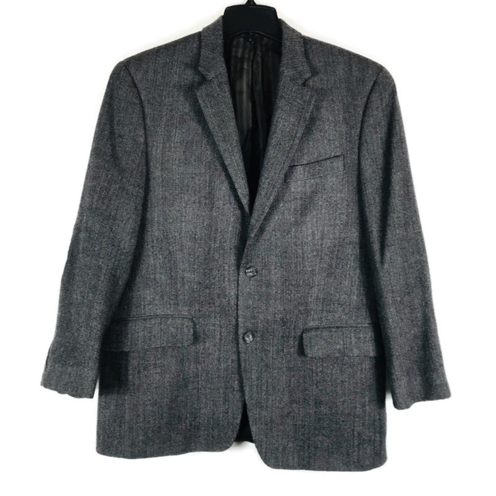 Black Brown 1826 Essentials 2 button Sport Coat 100% Wool Men’s size 41 Regular
